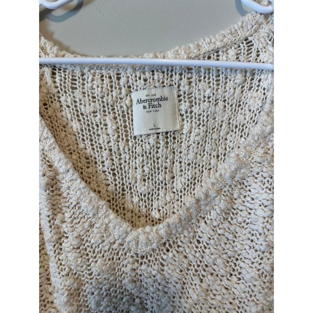 Abercrombie Women's Baggy Cable Knit Pullover Sweater - L - Picture 2 of 7